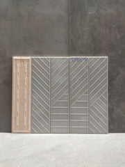 Gạch thẻ Việt Nam, Xám bóng hoạ tiết, KT 75x300 mm, 0315-0, Loại 1 (1 hộp/ 50 viên/ 1.125m2)