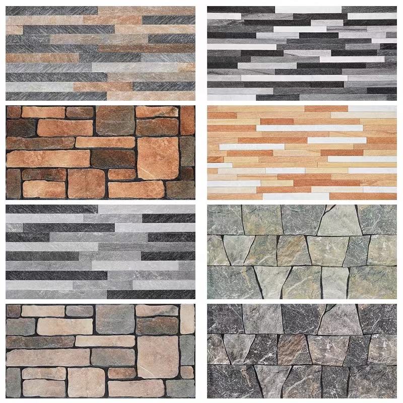 Gạch ốp tường ngoài trời phong cách Đồng quê Mỹ chống trượt chống thấm nước dùng cho sân vườn biệt thự sân thượng tường nền TV