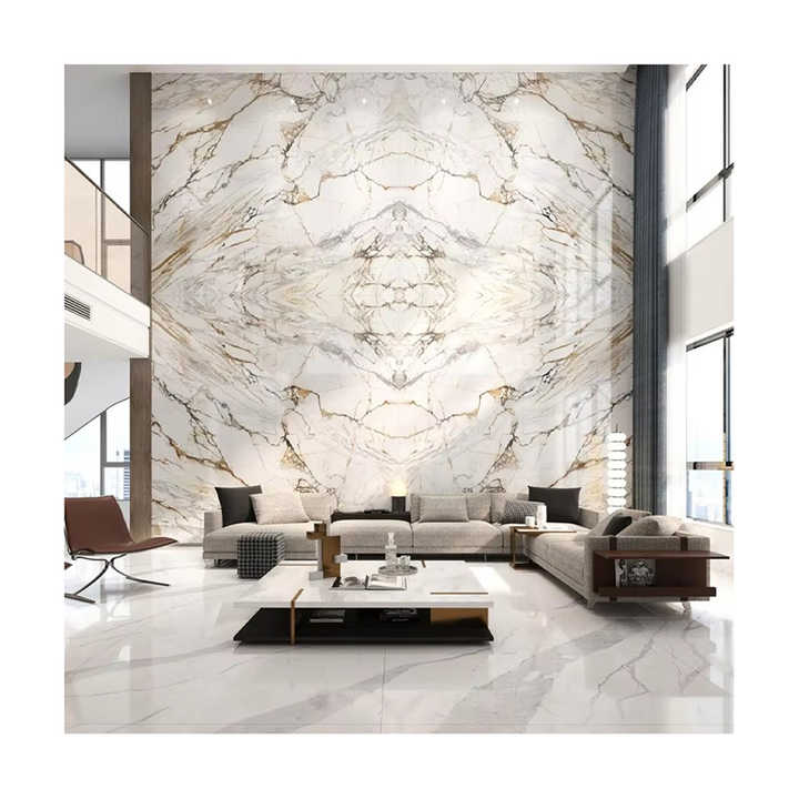 Mặt bàn, bàn ăn, chậu rửa, gạch lát sàn, gạch ốp tường nội thất bằng đá sintered bóng, khổ lớn 1600*3200mm