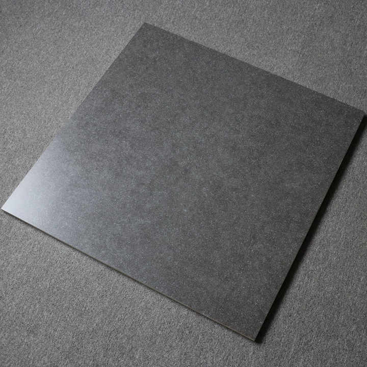 Gạch lát nền men mờ chống trơn, phong cách rustic, màu xám xi măng, vân đá cẩm thạch, kích thước 600x600