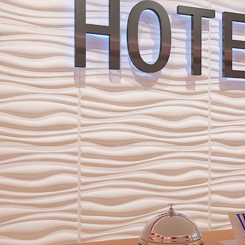 Gạch 3d ốp tường trang trí chống thấm màu tím