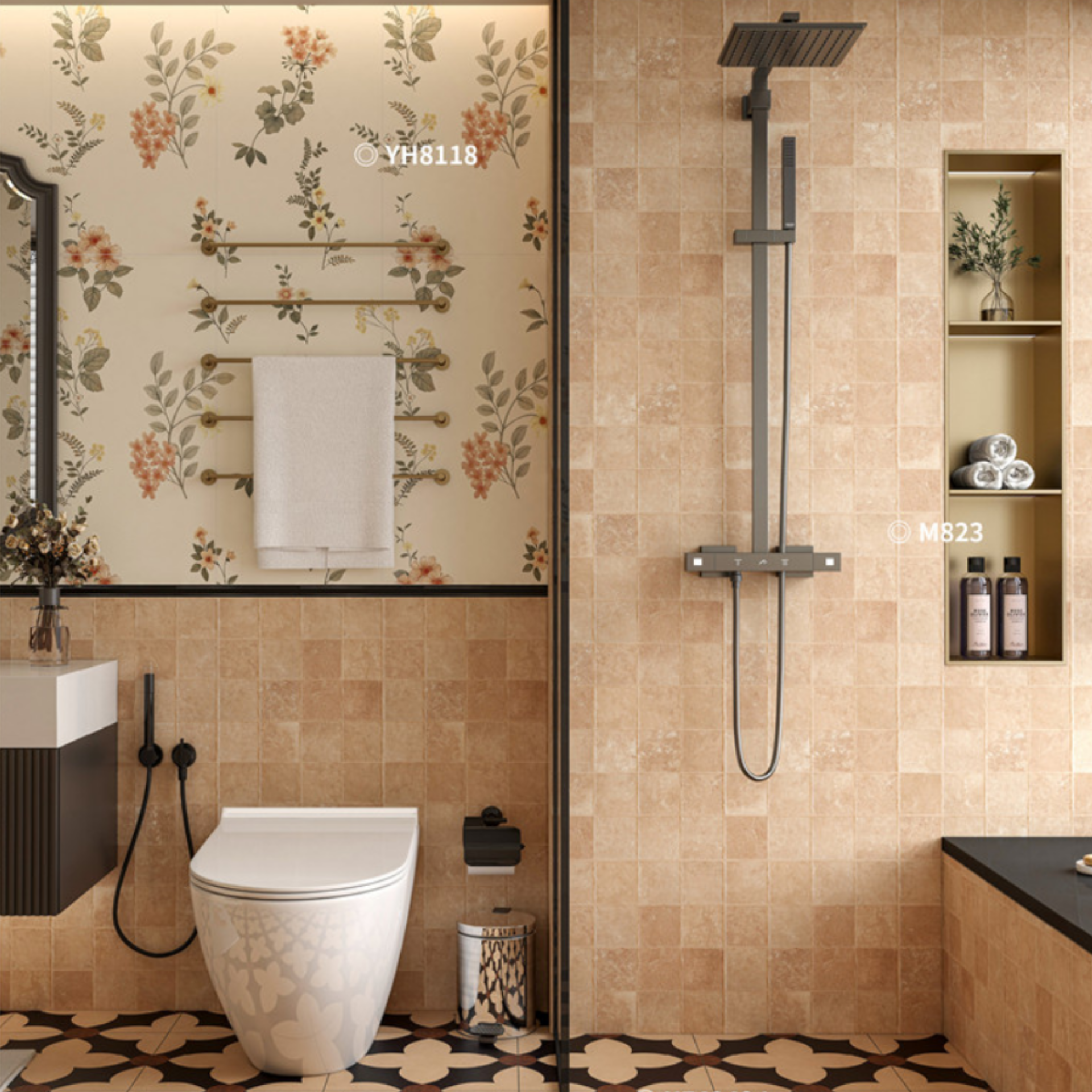 Gạch ốp lát 400x800 mã M823 (1thùng/ 1.92m2/ 6v/ 36,5kg)