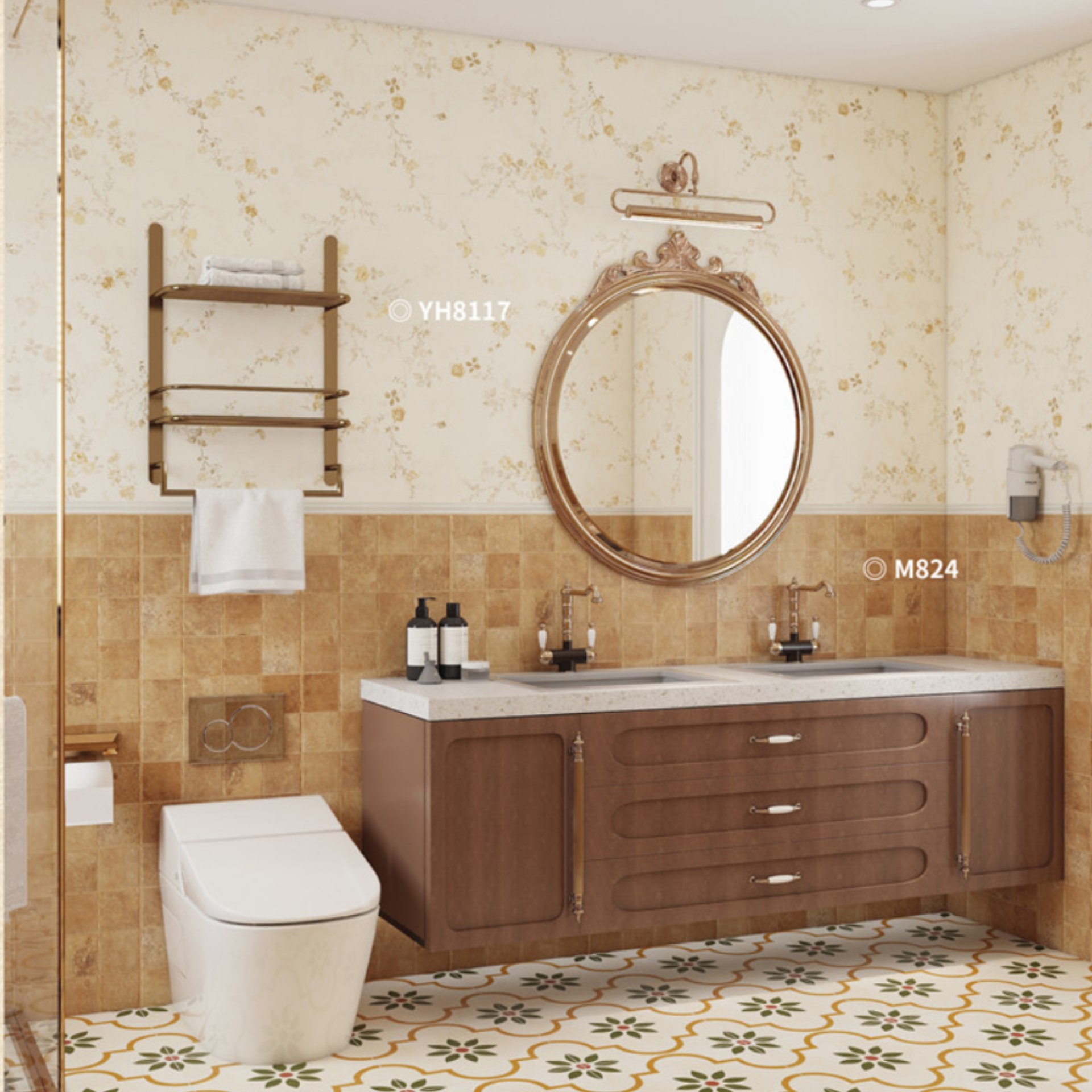 Gạch ốp lát 400x800 mã M824 (1thùng/ 1.92m2/ 6v/ 36,5kg)