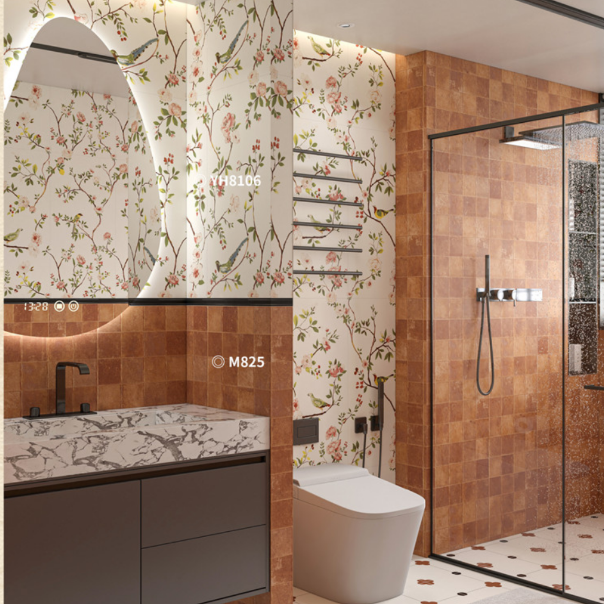 Gạch ốp lát 400x800 mã M825 (1thùng/ 1.92m2/ 6v/ 36,5kg)