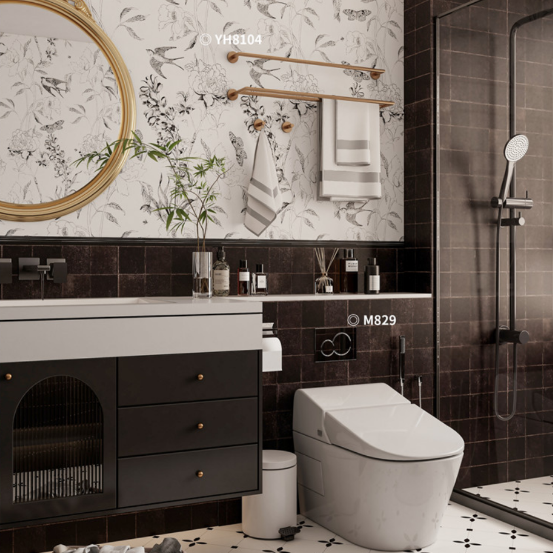 Gạch ốp lát 400x800 mã M829 (1thùng/ 1.92m2/ 6v/ 36,5kg)