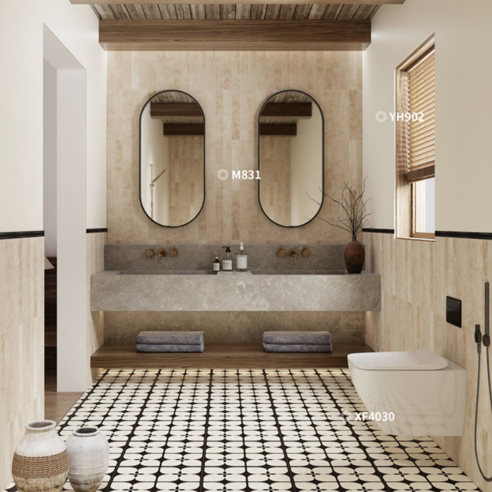 Gạch ốp lát 400x800 mã M831 (1thùng/ 1.92m2/ 6v/ 36,5kg)