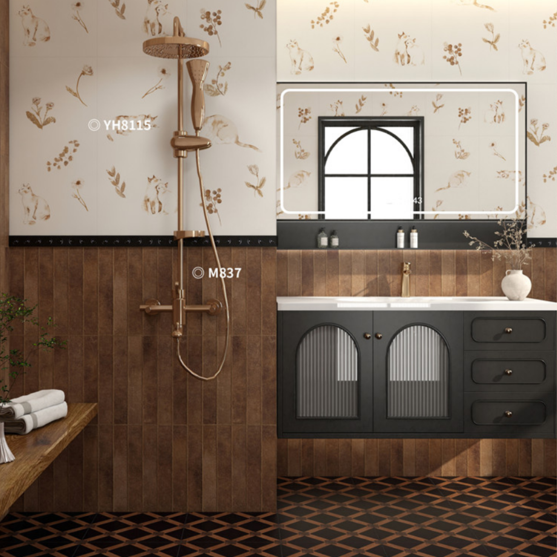 Gạch ốp lát 400x800 mã M837 (1thùng/ 1.92m2/ 6v/ 36,5kg)