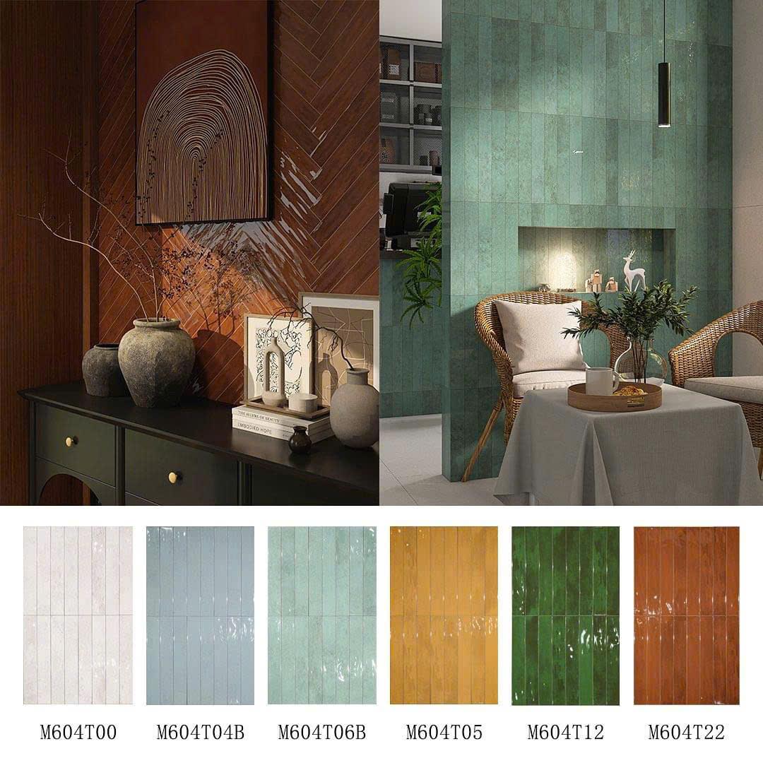 Gạch thẻ Porcelain bóng phẳng KT 60x400mm mã M604T04B