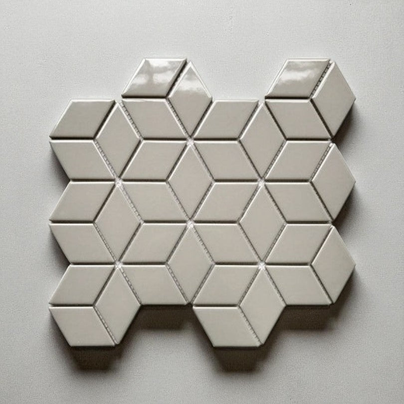 Gạch Mosaic thoi xám bóng kt 48x82x6mm 51508 (1h/1.818m/22vien)