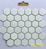 Gạch Mosaic Lục Giác Trắng Mờ 5601M