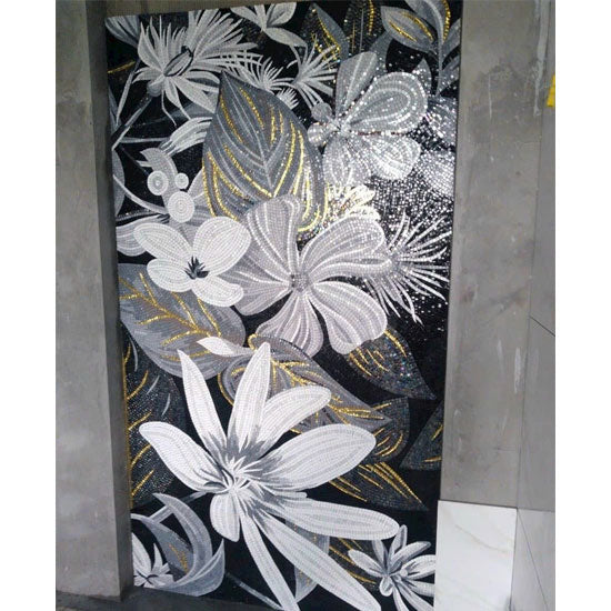 Gạch Tranh Mosaic 600x1200mm Flower Decor-04