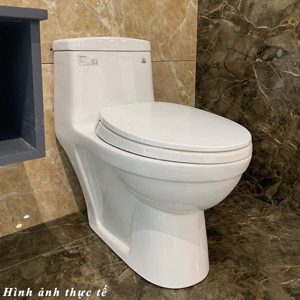 Bồn cầu liền khối Viglacera BL5 +  Vòi xịt Viglacera VG826