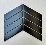 Gạch Mosaic xương cá đen mờ 318,5x244mm MHG833