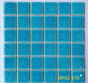 Gạch Mosaic gốm men rạn xanh viên 48x48mm mã MHG 915