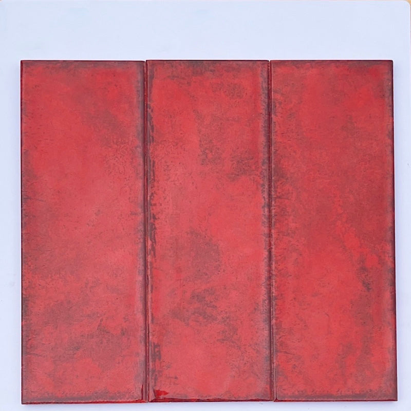 Gạch thẻ ốp tường đỏ 100x300mm LS1310