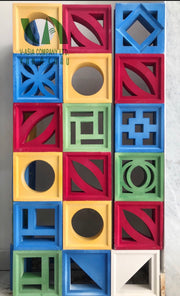 Gạch bông gió màu VAC