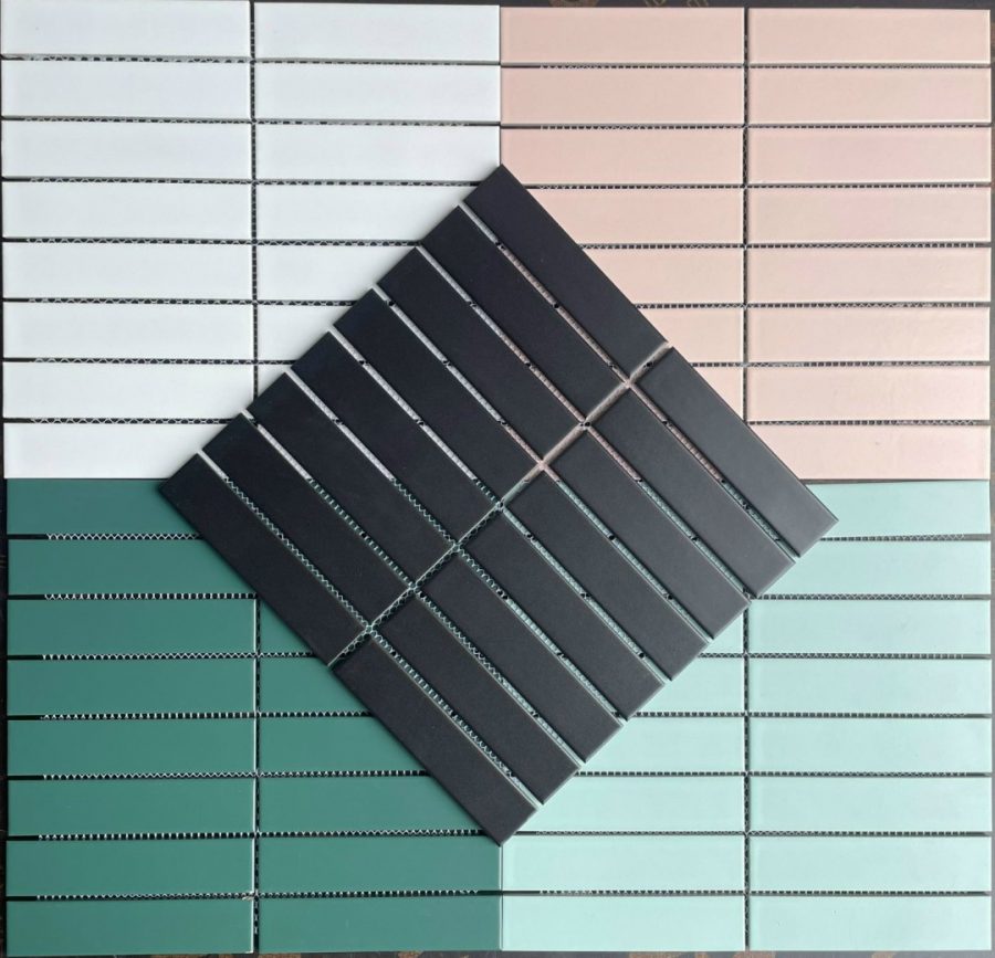 Gạch Mosaic Que 32x145mm Màu Xanh Mint 305