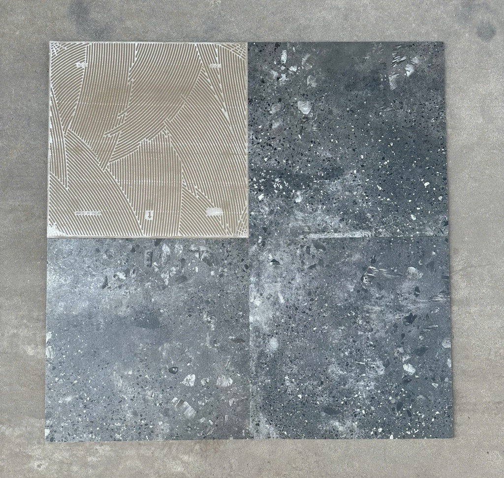 Gạch Terrazzo Ấn Độ KT 600x600mm Stone Dark