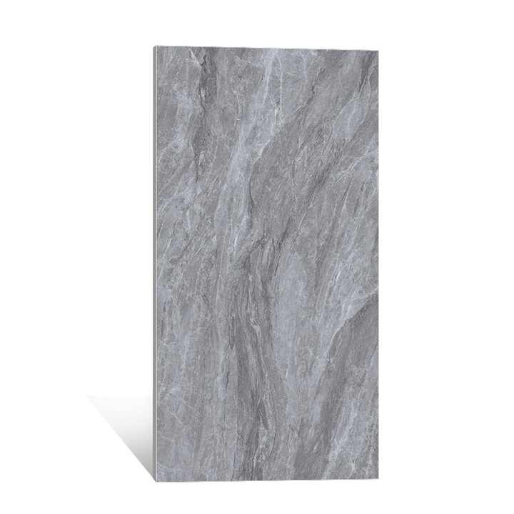 Gạch sứ đánh bóng toàn bộ màu xám 600x1200mm, họa tiết đá cẩm thạch, dùng lát sàn và ốp tường trong nhà