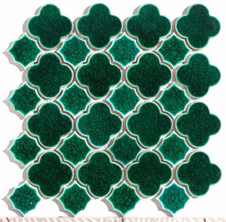 Gạch trang trí nội thất Gạch ốp tường đá tự nhiên Gạch ốp tường đá Emerald Ice nứt