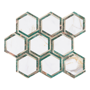 Trang trí nhà hiện đại tùy chỉnh dán trên tường gạch ốp tường phòng tắm kết hợp khảm lục giác