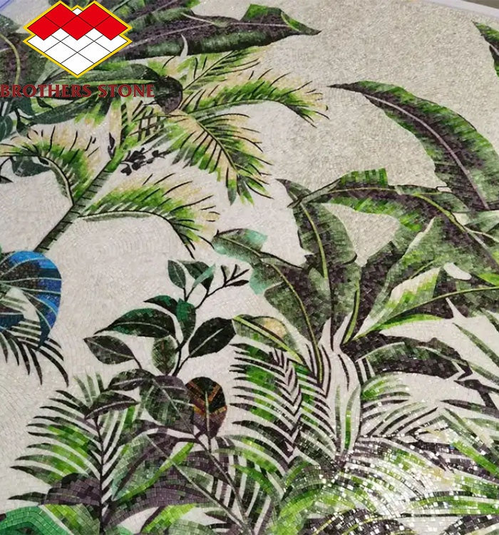 Tranh khảm đá cẩm thạch trừu tượng hiện đại, thiết kế tùy chỉnh