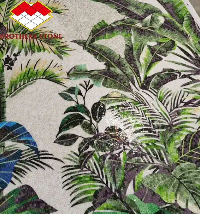 Tranh khảm đá cẩm thạch trừu tượng hiện đại, thiết kế tùy chỉnh