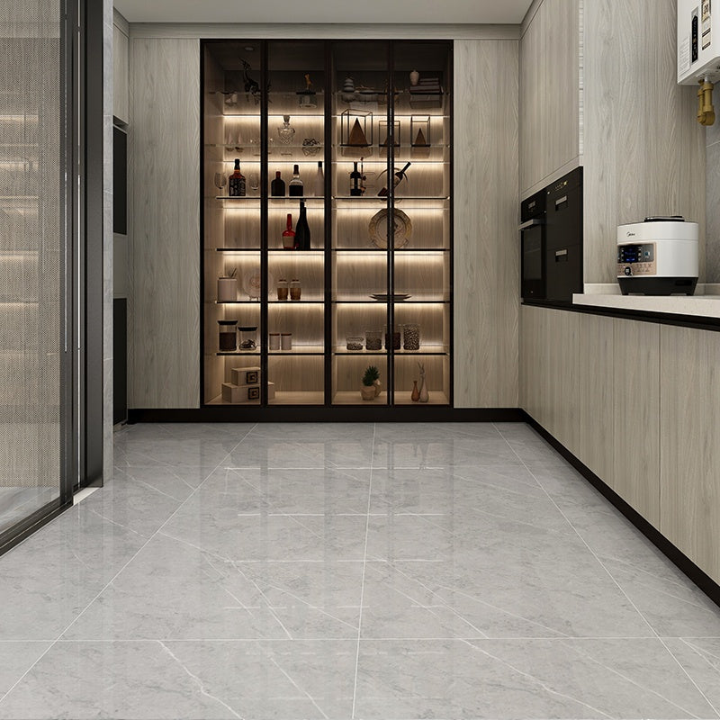 Gạch Tấm Đá Cẩm Thạch Đồng Chất Kích Thước Lớn Sứ Xám Finish Sang Trọng Foshan 750x1500mm, Gạch Ốp Lát Sàn & Tường Trắng Bóng 750x1500mm