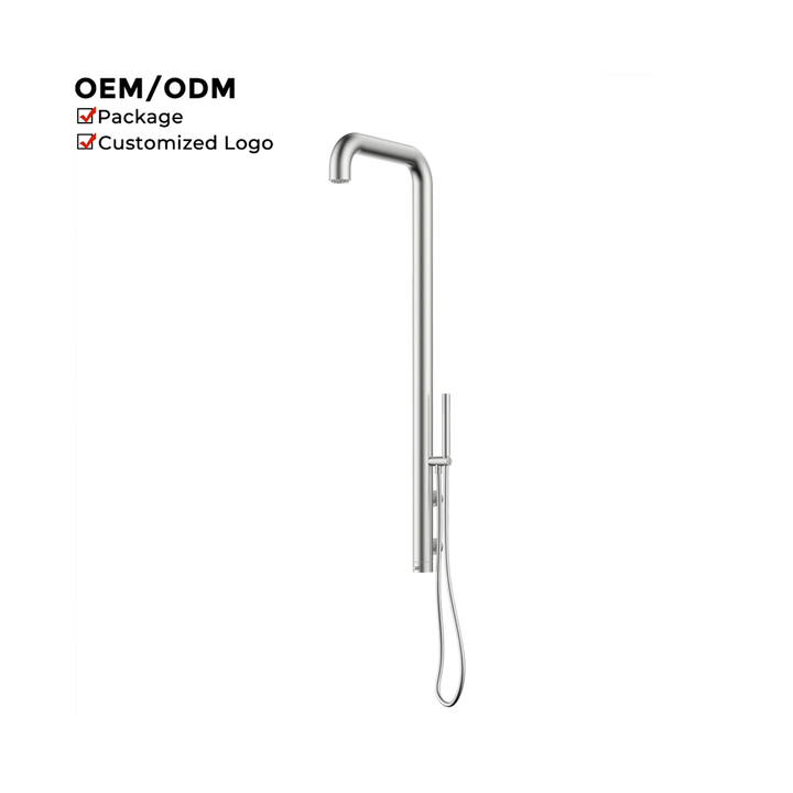 Vòi Sen Ngoài Trời Thép Không Gỉ Gắn Tường Nóng Lạnh Hồ Bơi