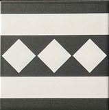 Gạch Bông Trung Quốc, men mờ xương porcelain, KT 200x200, viền KL2025-A (1 hộp/25 viên/1m2)