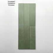 Gạch thẻ Trung Quốc, Cam loang mờ, KT 75x300 mm, MD7534M06C, Hàng Porcelain (1 hộp/ 44 viên/ 0.99m2)