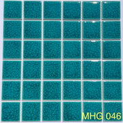 Gạch Mosaic Gốm Men Rạn 2 Lớp Xanh Ngọc 046