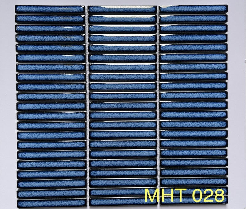 Gạch Mosaic Que Đũa Xanh Dương