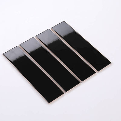 Gạch thẻ loại ưu đen bóng phẳng KT 75x300mm PSTA75307 (1h/1.125m/50v)