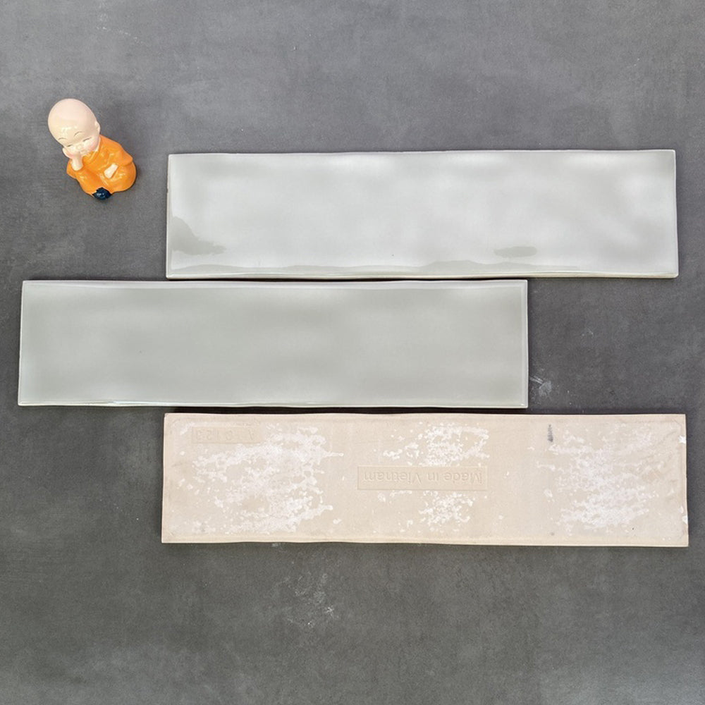 Gạch thẻ Việt Nam KT 75x300 xám bóng lượn loại 1 mã STA75301PV