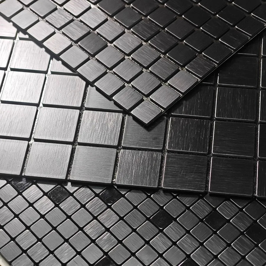 Gạch Ốp Tường Kim Loại Mosaic 3D Dán Nền Bếp Phòng Tắm