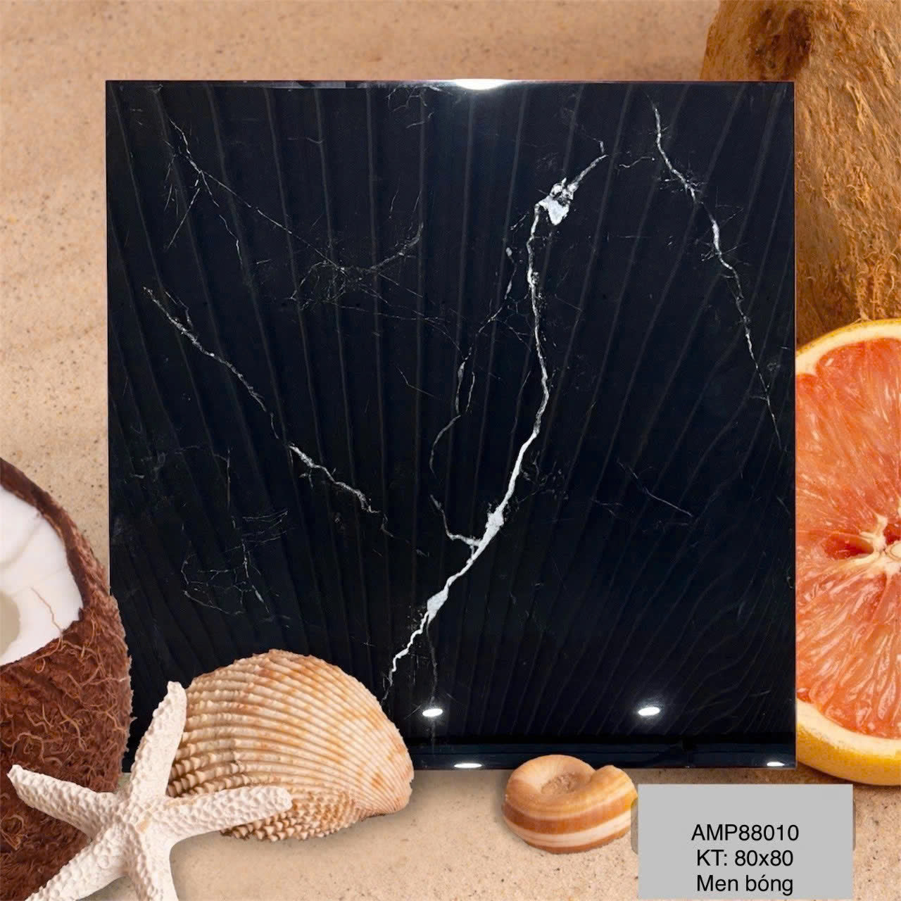 Gạch Ốp Lát kt 800x800 Men Bóng Mã AMP88010