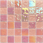 Bán buôn gạch mosaic thủy tinh óng ánh nhiều màu xanh vàng vuông ngoài trời dày 4mm cho hồ bơi biệt thự gia đình - Daisan Store