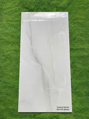 Gạch lát nền Ấn Carara bianco Xám vân đá KT 60x120cm