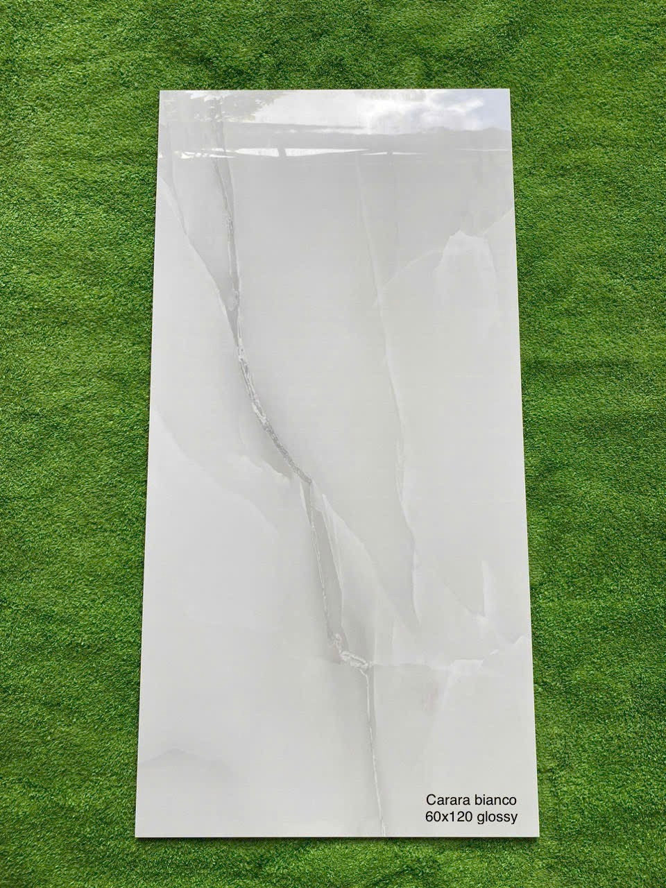 Gạch lát nền Ấn Carara bianco Xám vân đá KT 60x120cm