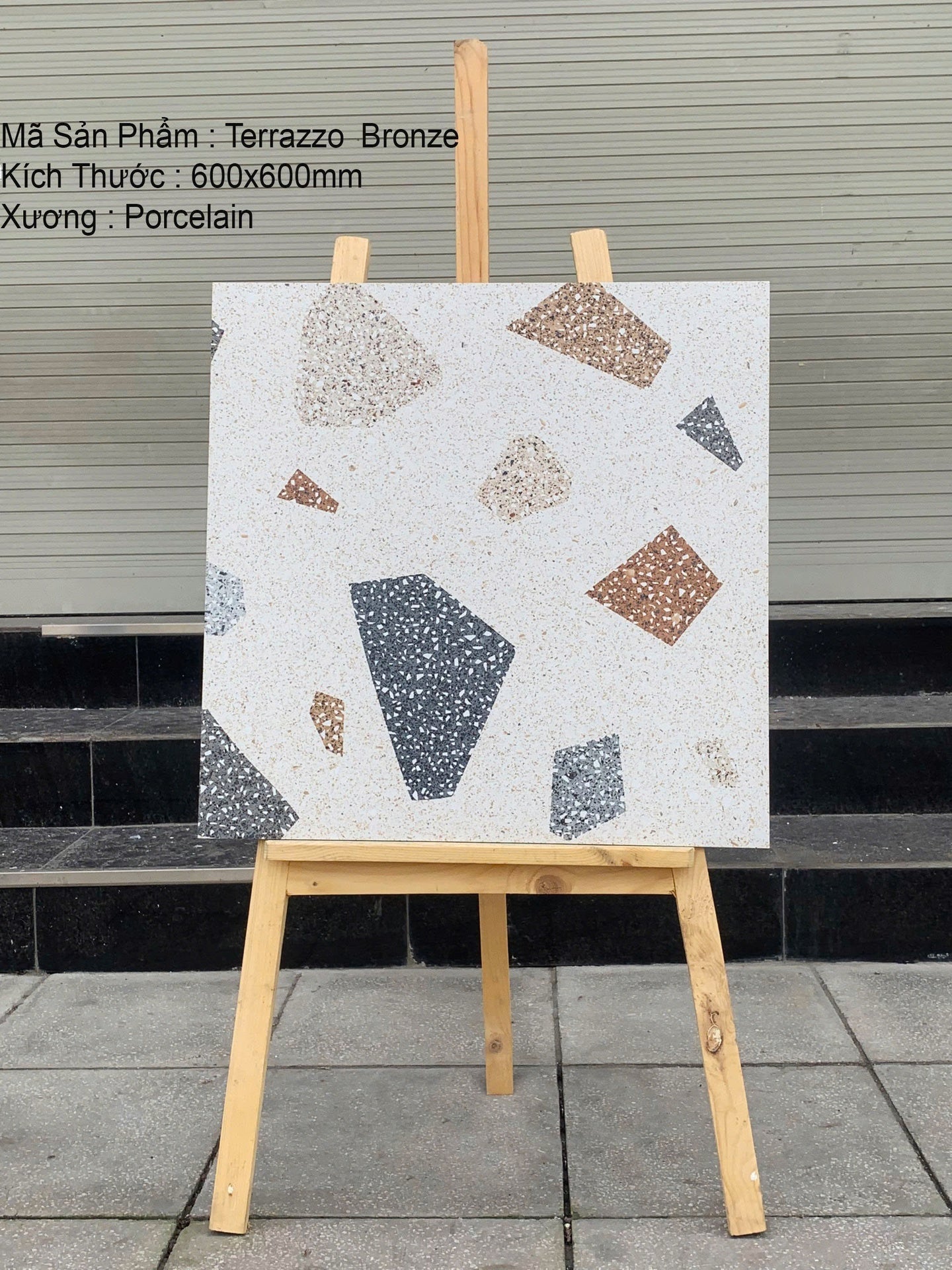 Gạch 600x600 Terrazzo Ấn Độ Bronze - Daisan Store