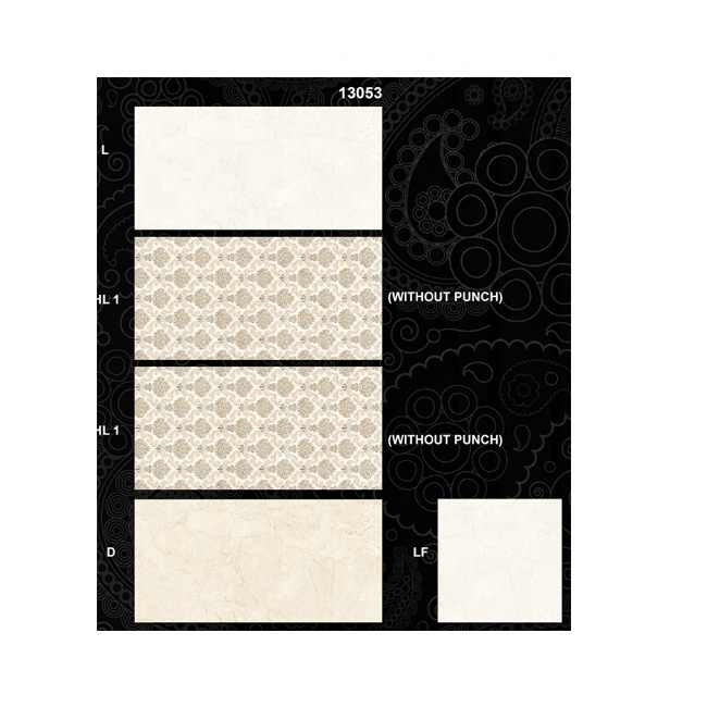 Gạch Ấn Độ 300x600 Trắng Bóng Mạ Vàng Nội Thất - Daisan Store