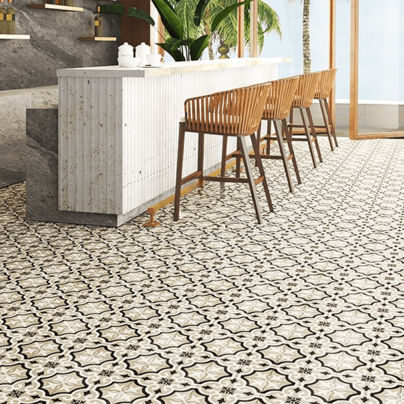 Gạch Bông KT 200x200mm mã 20136( BD trắng) - Daisan Store