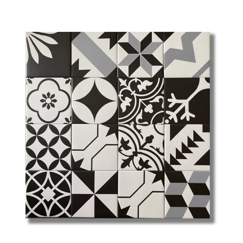 Gạch Bông Mix KT 200x200mm mã 20111( BD trắng) - Daisan Store