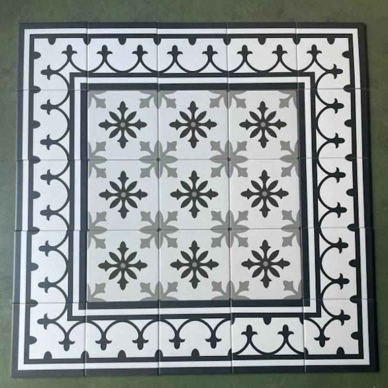 Gạch Bông viền KT 200x200mm P201 - H1 - Daisan Store