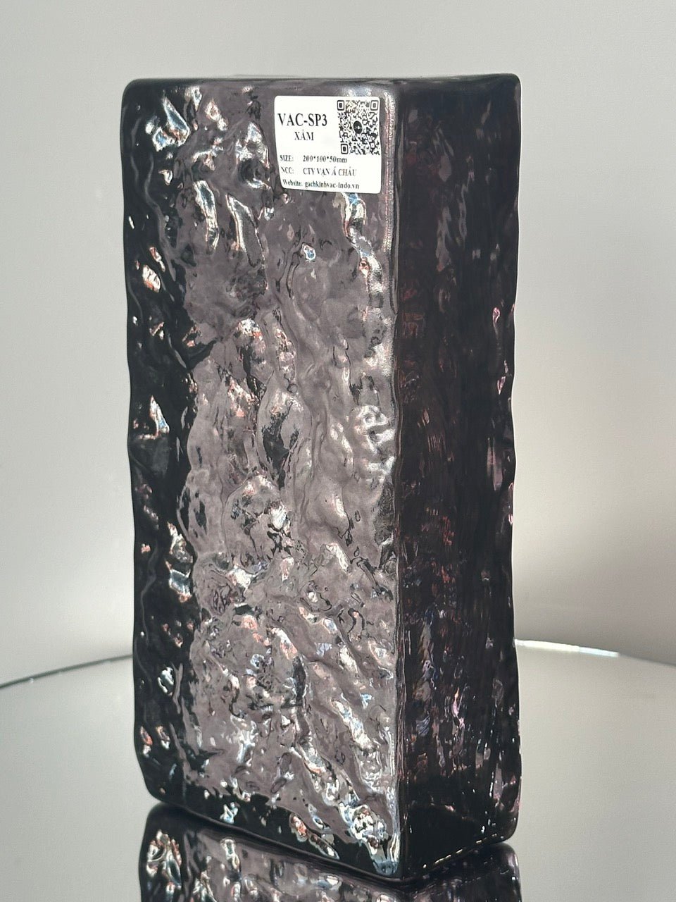 Gạch Kính Khối Đặc SP3 - Xám - Daisan Store