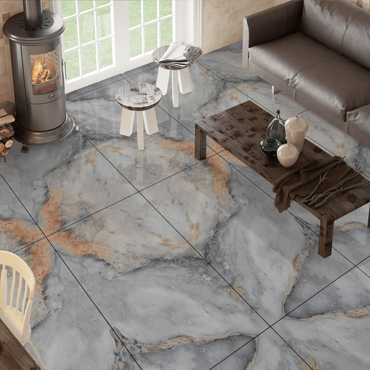 Gạch lát sàn bằng sứ tráng men bóng 600x1200mm Nội thất phòng khách sang trọng bóng cao Gạch ốp tường & sàn nâng cấp - Daisan Store