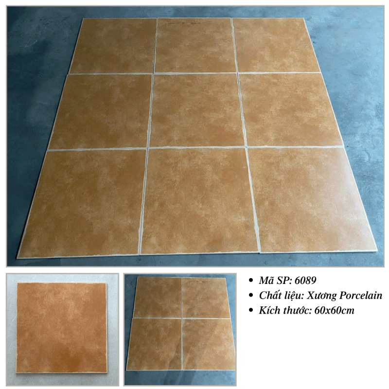 Gạch lát sàn giả cổ 600x600mm 6089 - Daisan Store