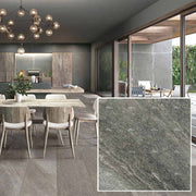 Gạch men mài bóng 600x600 20mm 10mm mờ, gạch sứ 600x1200 đen toàn thân - Daisan Store