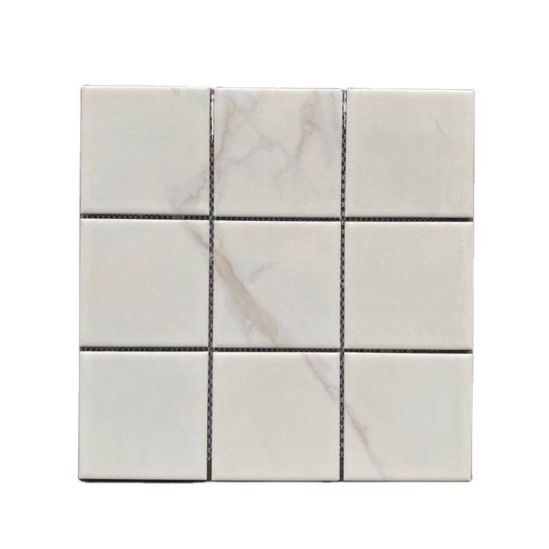 Gạch Mosaic Bề Mặt Mờ Đơn Giản, Vân Đá Cẩm Thạch Trắng Carrara, Dùng Trang Trí Hồ Bơi, Phòng Tắm, Nhà Bếp, Đa Dạng Hình Dạng Và Kích Thước - Daisan Store